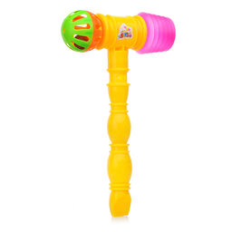 Молоток - стучалка с погремушкой, 25см, в сетке