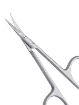 Frau Finger Ножницы маникюрные для кутикулы изогнутые / Premium PS 27, матовые, ручная заточка, 10 см