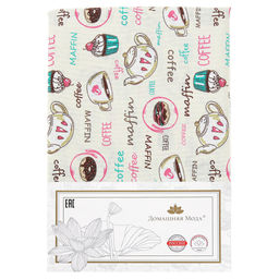 Скатерть 150х145см На десерт, вид 1/1, длина стола до 110см, на 4 персоны, рогожка (хлопок 100%) 171г/м2, упаковка классическая, пакет ПВХ 28х41см, Домашняя мода (Россия)  фото 4