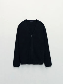 Кардиган из хлопка на молнии / Zarina