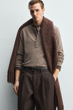 WOOL BLEND BAKER COLLAR JUMPER - Zara фото 6