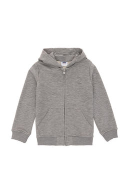 Erkek _ocuk Gri Melanj Basic Sweatshirt