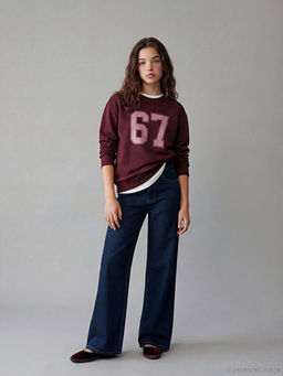 Wideleg K?z ?ocuk Jean Pantolon