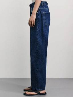 Джинсы barrel с поясом-шнурком / Zarina  фото 3