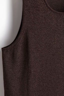 Camiseta sin mangas en punto vaporoso Regular Fit - H&m фото 2
