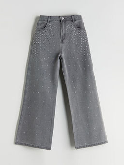 Wideleg K?z ?ocuk Jean Pantolon