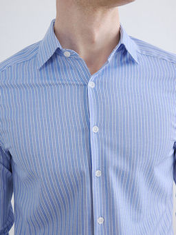 Рубашка мужская slim fit в полоску
