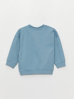 Bisiklet Yaka Uzun Kollu Hulk Bask?l? Erkek Bebek Sweatshirt ve E?ofman Alt? 2li Tak?m - Waikiki фото 3