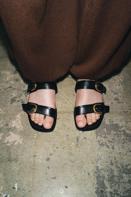 DOUBLE BUCKLE SANDALS - Zara фото 9