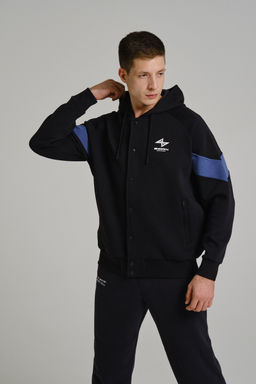 Толстовка на молнии Черный/Синий - Anta фото 4