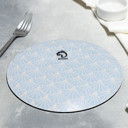 Тарелка стеклянная обеденная Доляна Золотое перо, 201,3 см  фото 3