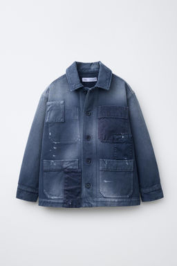 SOBRECAMISA EFECTO LAVADO / Azul - Zara фото 3