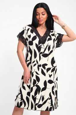 Туника женская из вискозы Олеся экрю макси