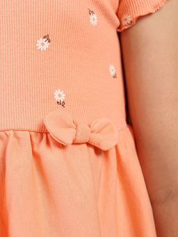 CRB wear / CWKG 63931-47 Платье для девочки,персиковый  фото 3