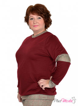 Джемпер Модель №753 размеры 44-84 - Plusmoda фото 8