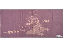 6с102.411ж1 Така любофф (орхидея1) Полотенце махровое 67х150см