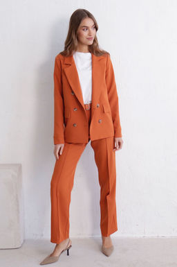 11728 Брюки со стрелками терракотовые - Martichelli фото 21