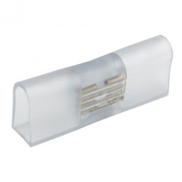 UTC-K-12/N21 CLEAR 010 POLYBAG Соединитель контактный прямой для светодиодных лент ULS-N21 NEON 220В, 8x16мм, 2 контакта. Цвет прозрачный. 10 штук в пакете. TM Uniel