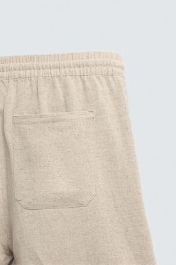 BERMUDA RELAXED FIT VISCOSA - LINO / Beige claro - Zara фото 10