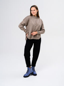 Ботинки 319.taskanabl.Вакса джинс/мех