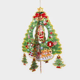 Новогоднее украшение настенное Новогодняя ёлка, подвеска, 62х36 см - Simaland фото 6