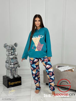 Пижама с начёсом женская