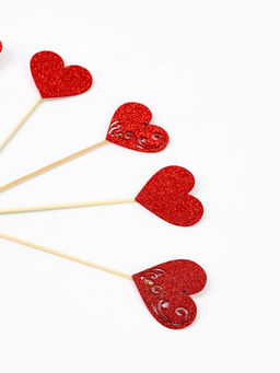 Шпажки для канапе Сердечки ажур, 6 шт.