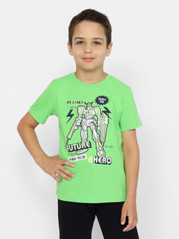 CRB wear/CWKB 63390-37 Футболка для мальчика,зеленый/Ex.Cherubino