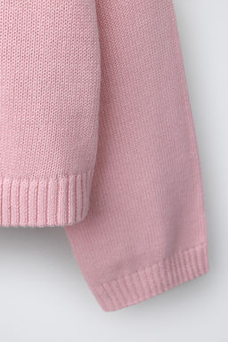 JERSEY PUNTO TEXTO BORDADO / Rosa pastel - Zara фото 6