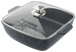 Жаровня квадратная 24х24 см АП Premium (grey) арт. 37901 /Мечта/  фото 3