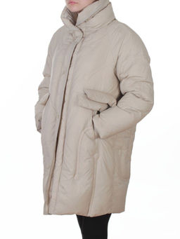 3062 BEIGE Куртка пуховая зимняя женская (утиный пух) - Fashion фото 5