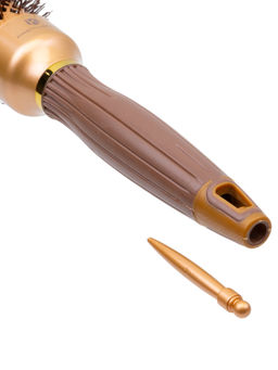 Kristaller Термобрашинг для укладки волос / Ceramic + Ionic TG-X16/32, 32 мм, коричневый