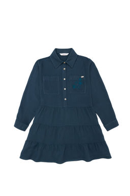 U. S. Polo Assn Тканое платье цвета индиго для девочки - U.s. polo assn фото 4