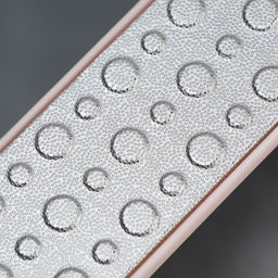 Пилка для пяток, овальная, лазерная, двусторонняя, 23 см, розовая