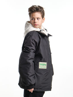 Куртка для мальчика утепленная 33-8215 черный