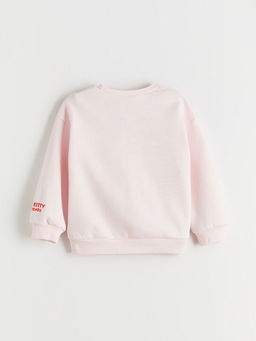 Hello Kitty Lisansl? K?z ?ocuk Kal?n Sweatshirt