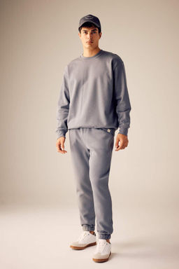 Базовый свитшот Oversize с круглым вырезом - Defacto фото 2