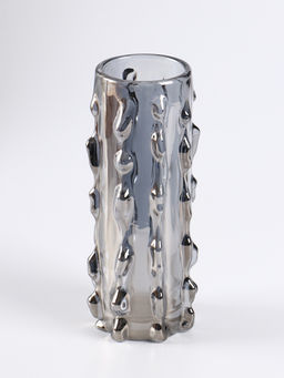 Ваза для цветов «Алонзо», 18×6 см, стекло, чёрная