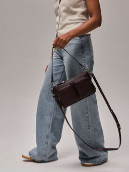 Сумка багет Deboro 31103 зимняя вишня