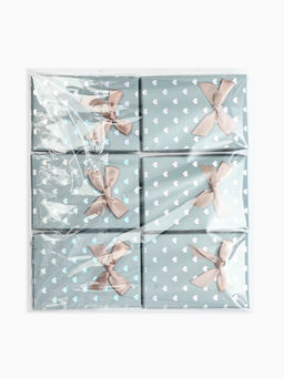 Набор подарочных коробочек 6 шт. под набор «Сердечки», 7×9.5, цвет серый (7528512)