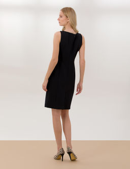 Siyah Slim Fit Dokuma Elbise - Pierre cardin фото 5