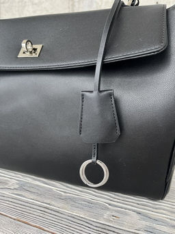 Женская кожаная сумка-портфель 8399-3 Черный - Sergio valentini фото 6