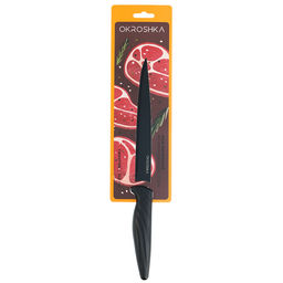 Нож филейный OKROSHKA КРУТОН,черное лезвие,19,8 см OK912P-B-FL