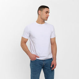 Футболка мужская MINAKU REGULAR FIT: белая, р-р 48