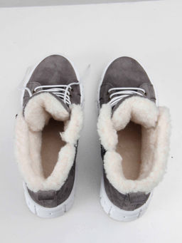 Ботинки 243.212131w. серый замок замша/Мех