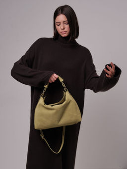 Замшевая сумка Deboro 30900 киви