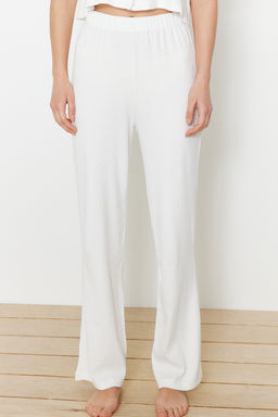 Trendyolmilla Lacivert Ay?c?kl? Fitilli Orme Pijama Tak?m? THMSS21PT0168 фото 5