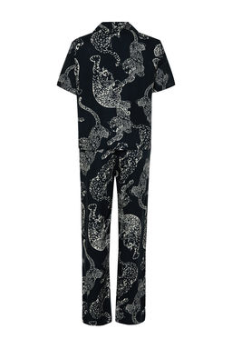 Trendyolmilla Antrasit Kaplan Desenli Viskon Dokuma Pijama Tak?m? THMSS24PT00289 фото 7