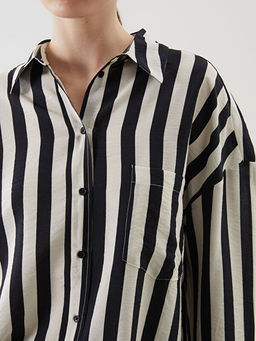 ?izgili Oversize Kad?n G?mlek