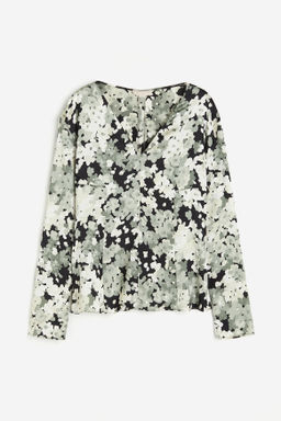 Blusa en crep? de sat?n